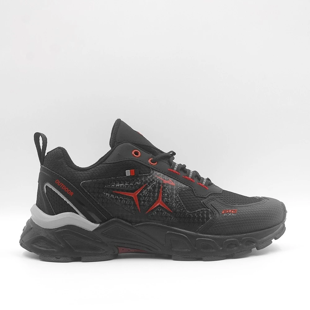 Outdoor Hiking Montaña Militar Negro Rojo
