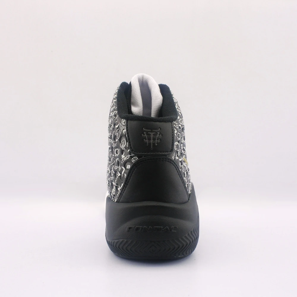 Power Game Basquetball Blanco Negro Dorado