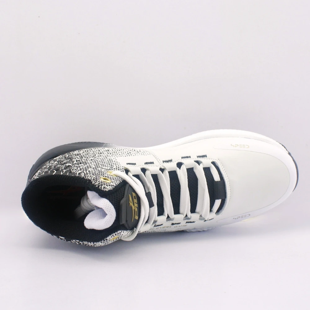 Power Game Basquetball Blanco Negro Dorado